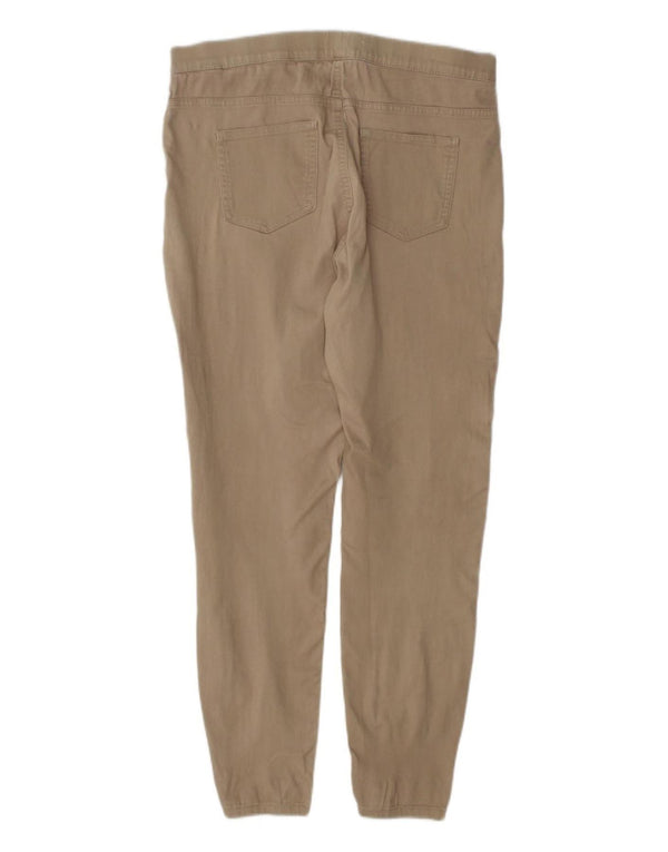 Calça feminina skinny casual Marks & Spencer Reino Unido 16 grande W32 L29 bege