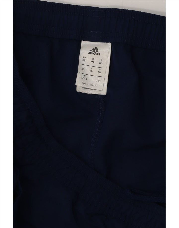 Shorts esportivos masculinos ADIDAS 2XL azul marinho poliéster