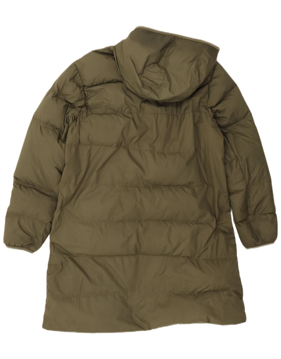 Casaco acolchoado com capuz masculino Nike UK 40 grande poliéster cáqui