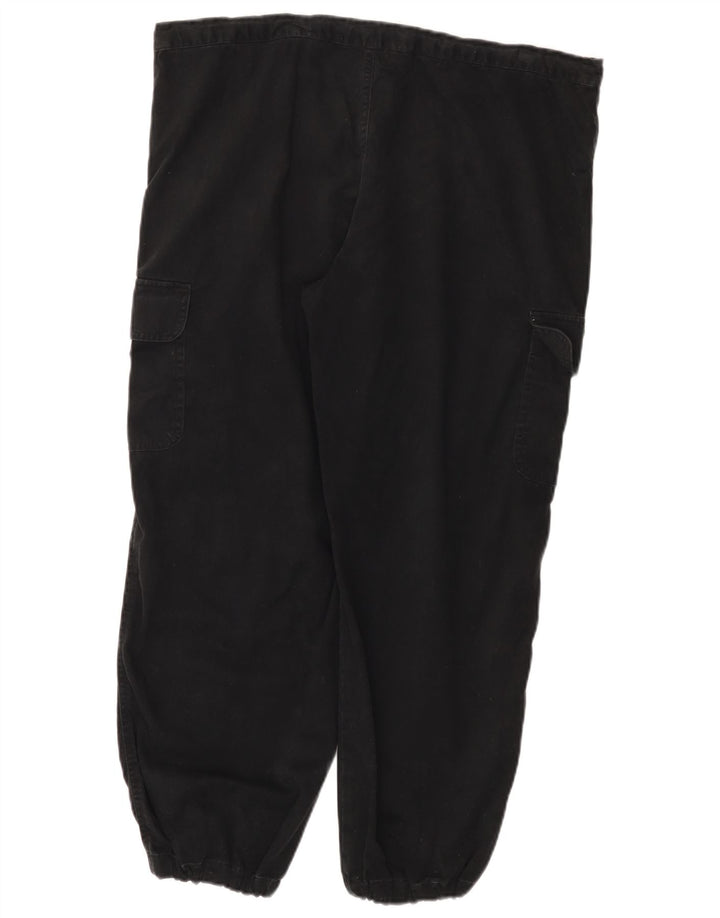 Calça cargo feminina Marks & Spencer St. Michael Reino Unido 16 grande W38 L27 preta