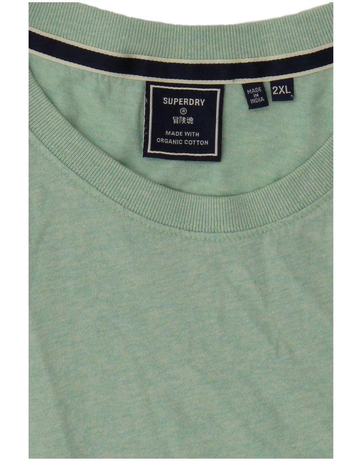 Camiseta masculina SUPERDRY Top 2XL algodão verde