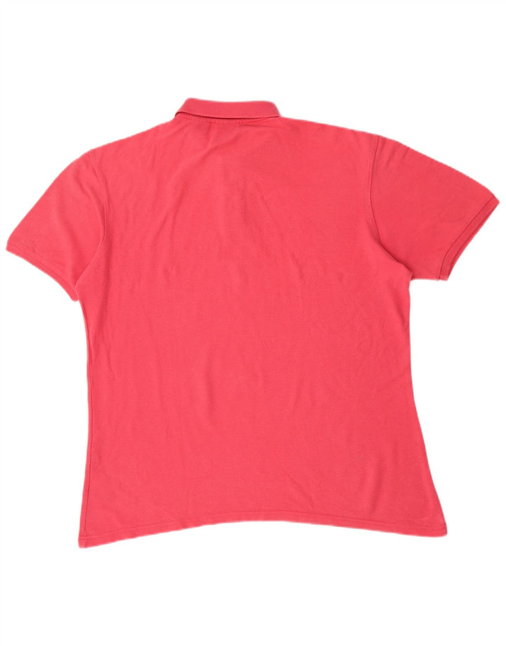 Camisa polo masculina Fila grande algodão rosa