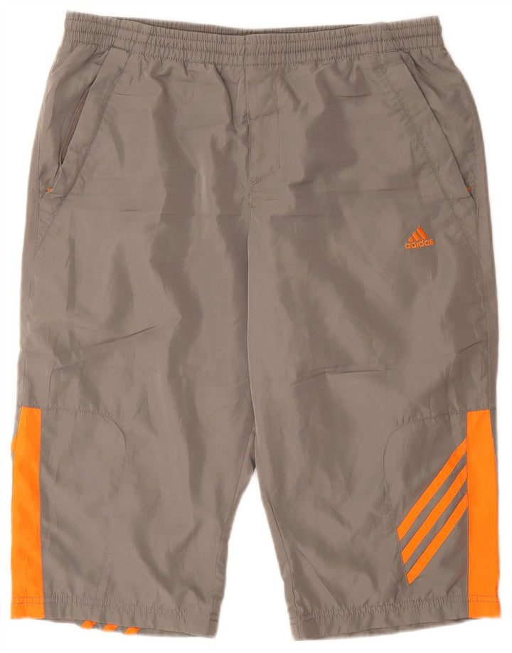 Adidas Mens Clima 365 Bermuda Sport Shorts Cinza Médio Colourblock