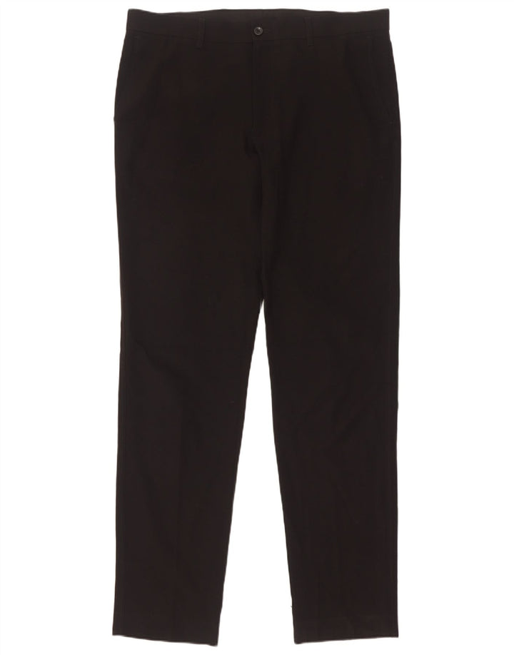 Calça Chino Slim Masculina Marks & Spencer W34 L33 Poliéster Preto