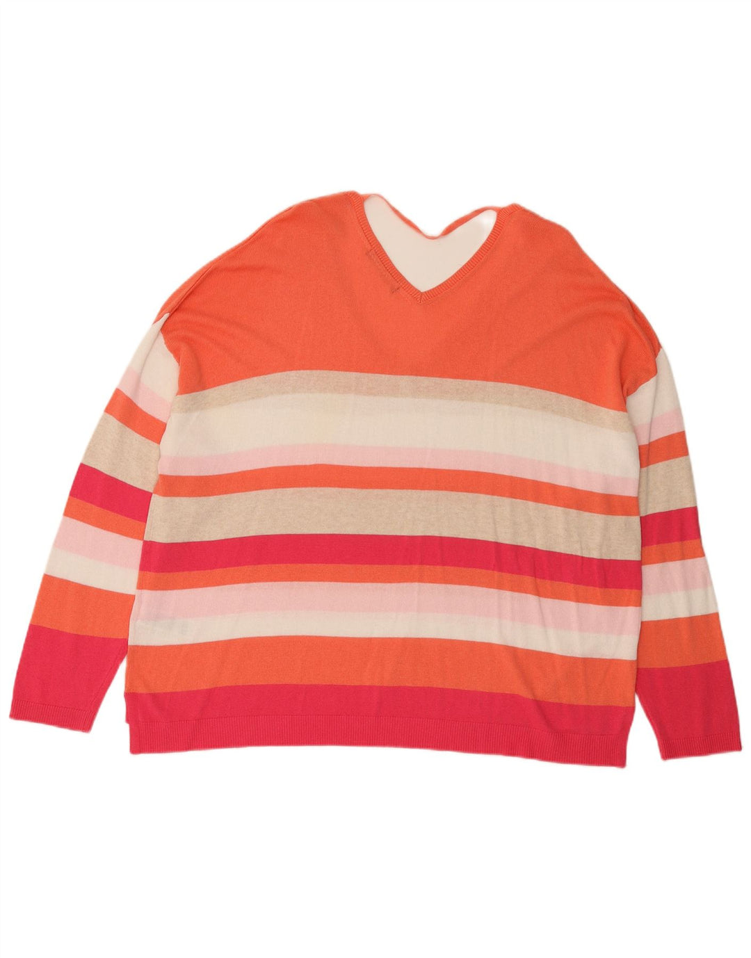 Suéter feminino Marks & Spencer com decote em V Reino Unido 24 4XL multicolorido
