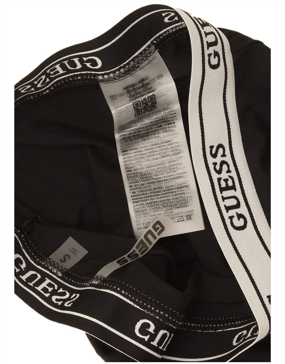 Guess Womens Capri Leggings UK 10 Pequeno Modal Preto