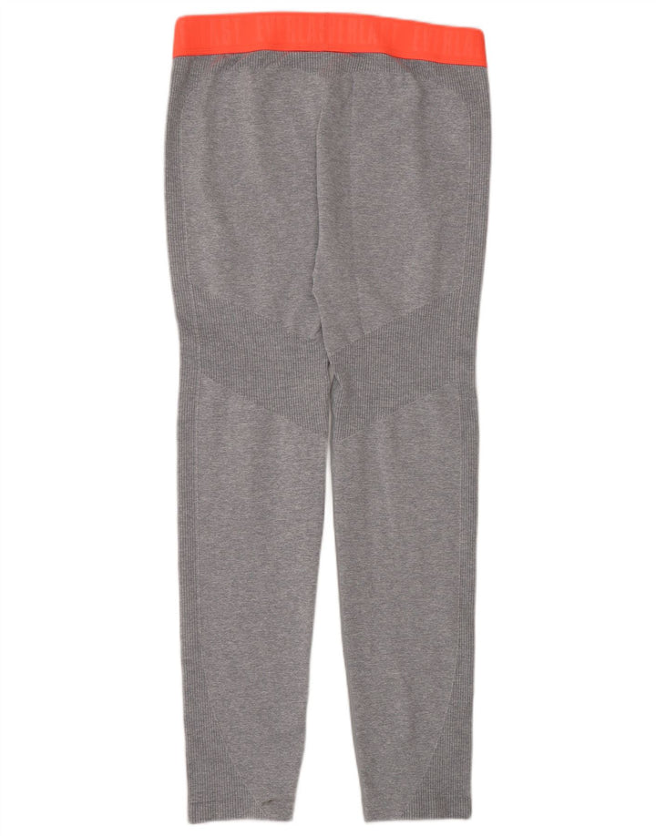 Leggings gráficas femininas Everlast UK 16 grande cinza colorblock poliamida