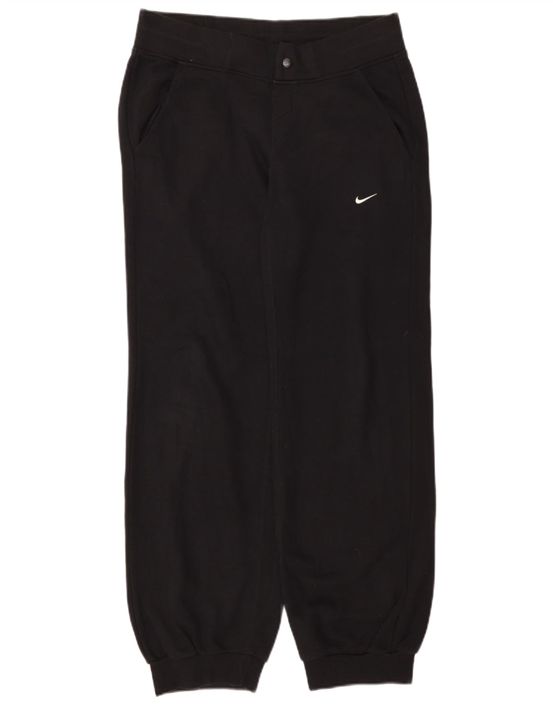 Calça de treino feminina Nike Joggers UK 10 pequeno algodão preto