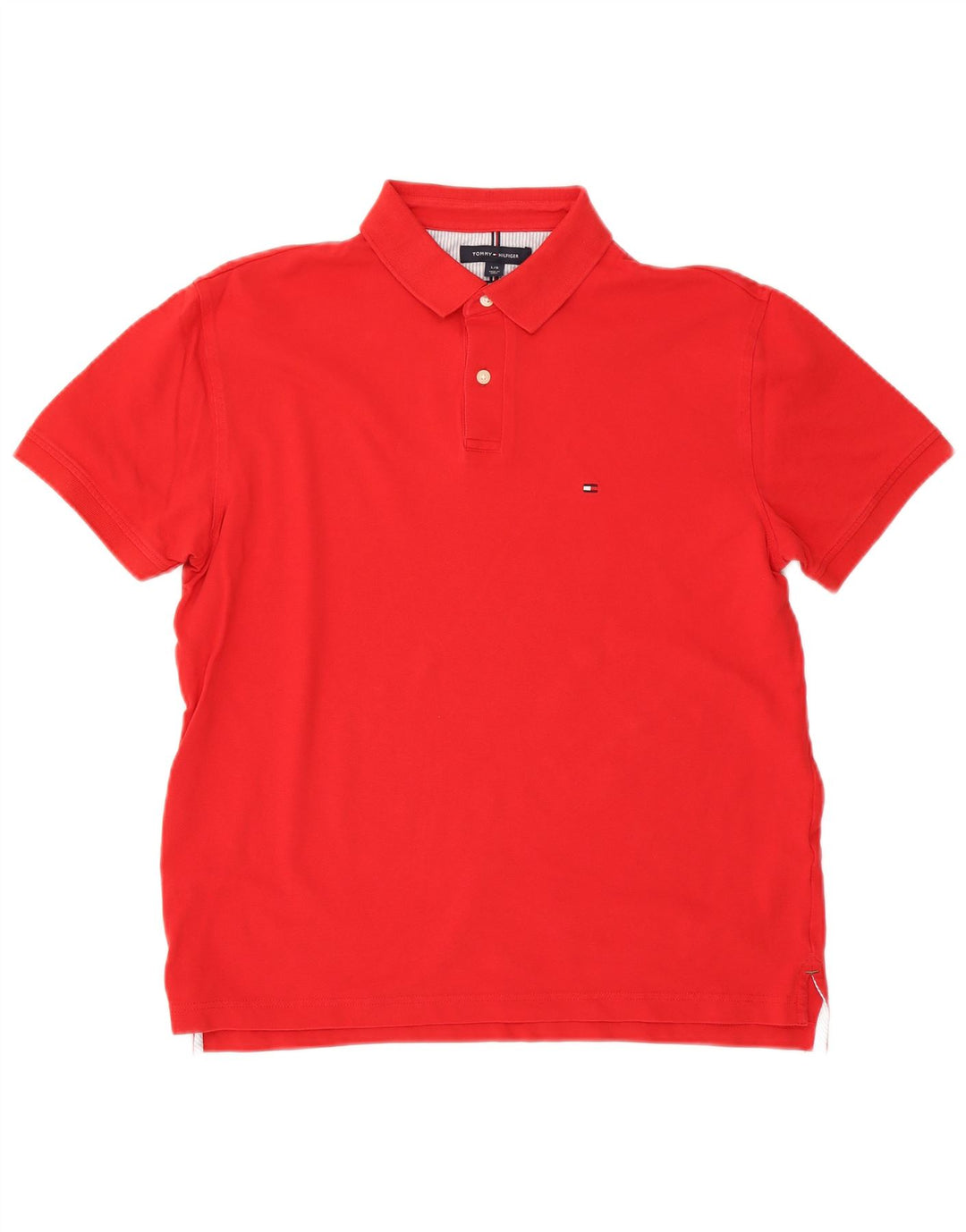 Camisa polo masculina Tommy Hilfiger Regular Fit grande algodão vermelho