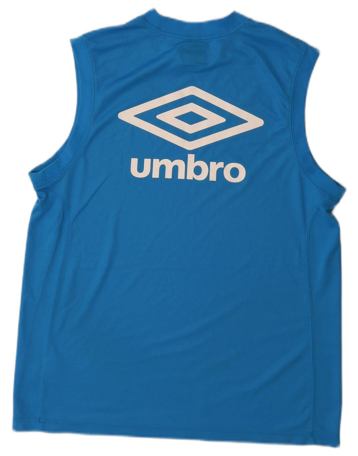 Umbro Mens Graphic Vest Top Grande Poliéster Azul