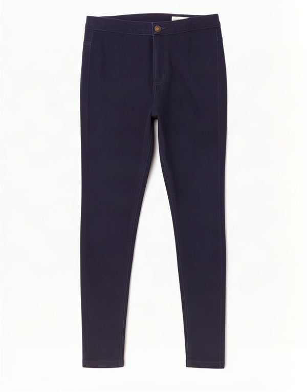 Superdry Womens Super Skinny Jeans UK 12 Médio W28 L26 Azul Marinho Algodão