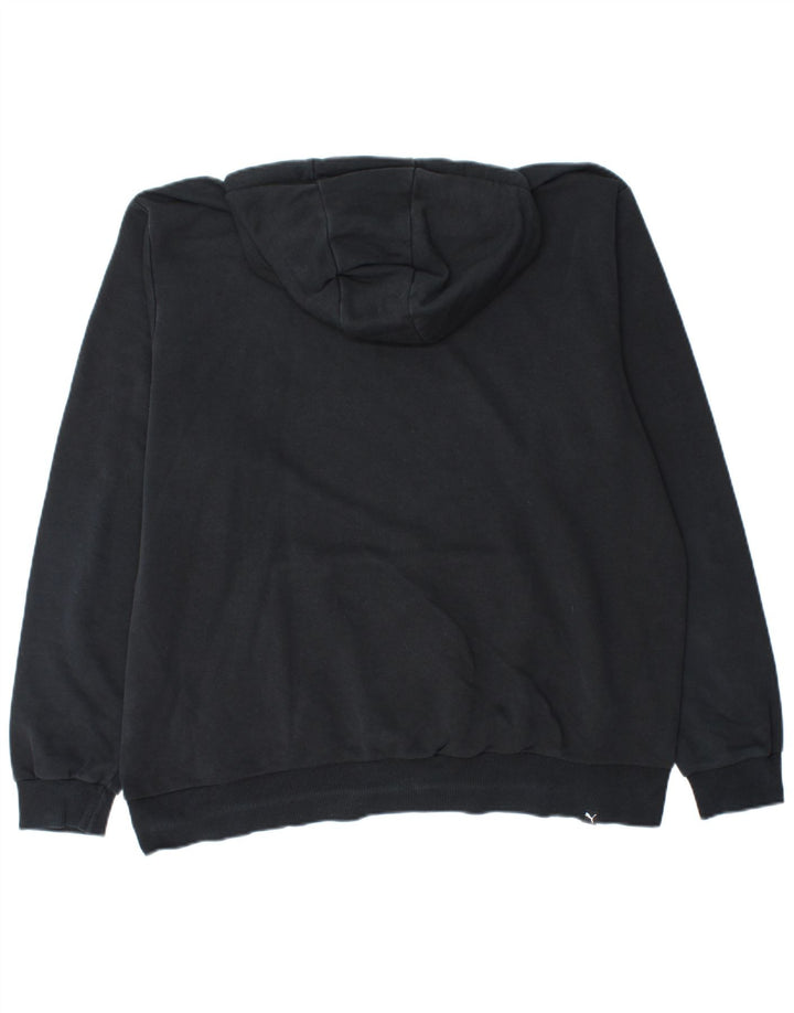 PUMA Mens Graphic Hoodie Jumper XL Algodão Preto