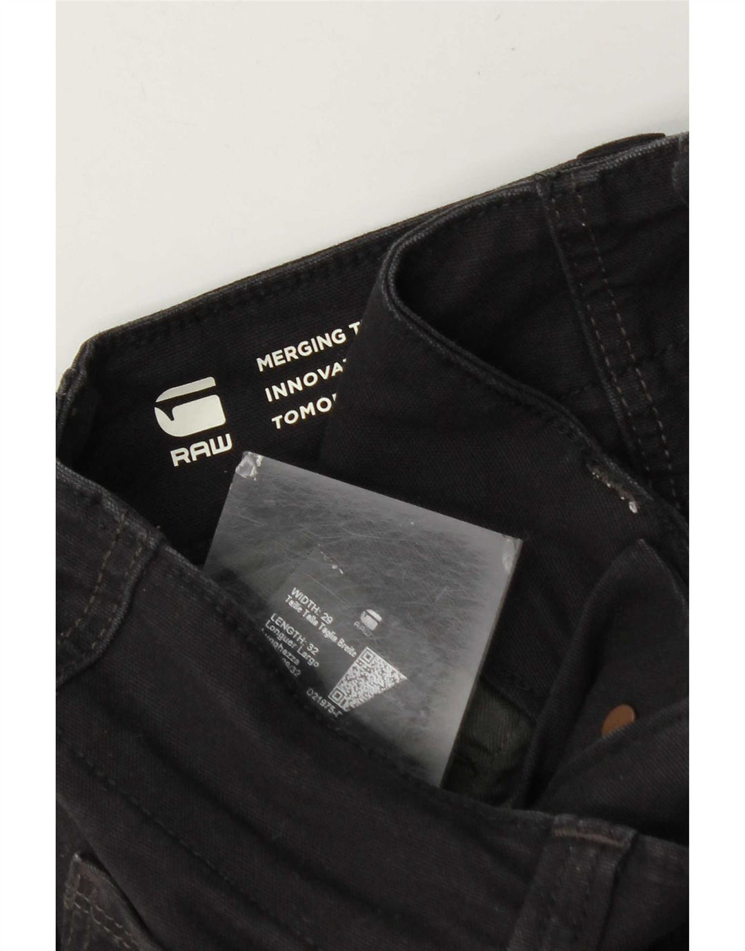 Calça cargo slim masculina G-Star W29 L32 algodão preto