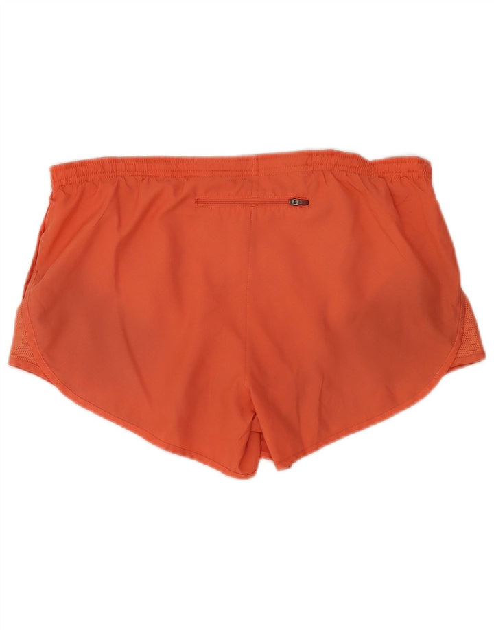 Nike Womens Dri Fit Sport Shorts UK 14 Médio Laranja Poliéster