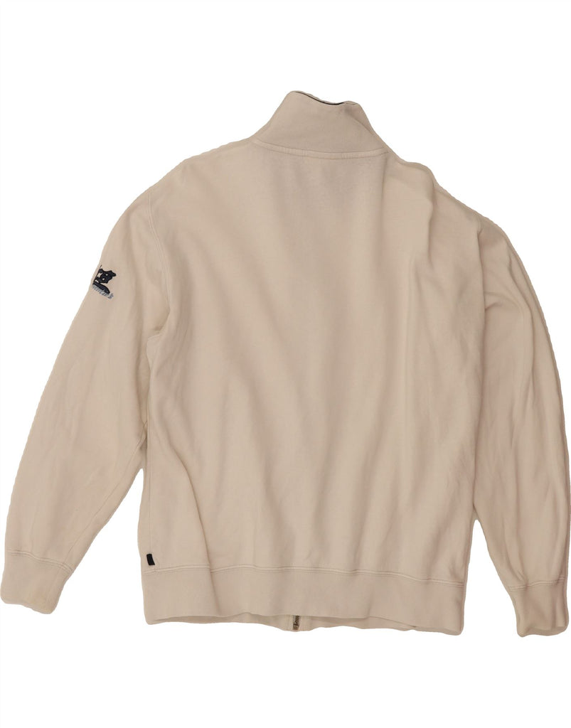 ASICS Womens Tracksuit Top Jacket UK 16 Large Off White Vintage Asics and Second-Hand Asics from Messina Hembry 