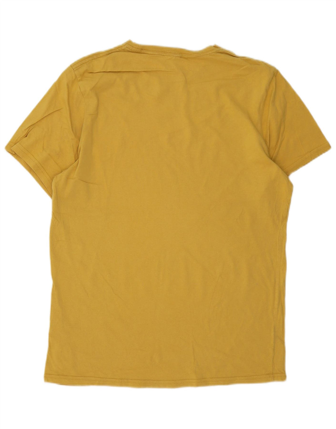 Camiseta masculina Jack Wills Classic Fit Top de algodão amarelo médio