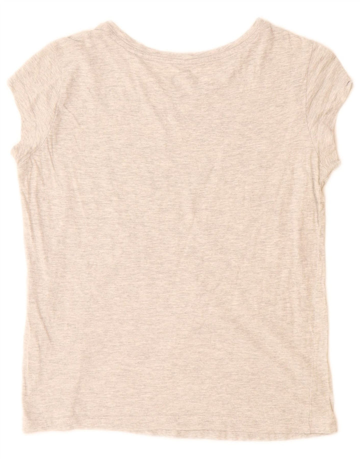 Camiseta feminina MUSTANG com estampa gráfica UK 6 XS cinza manchado