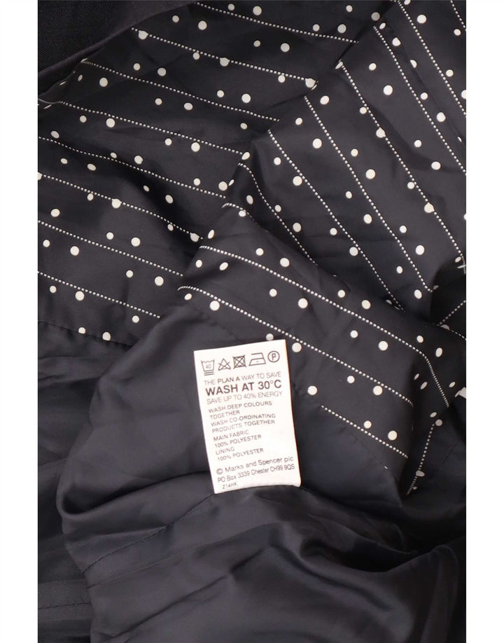 Jaqueta blazer feminina Marks & Spencer com 1 botão Reino Unido 14 azul marinho médio
