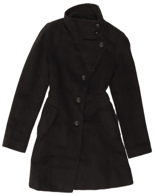 Sobretudo feminino Dkny superdimensionado US 2 XS lã preta