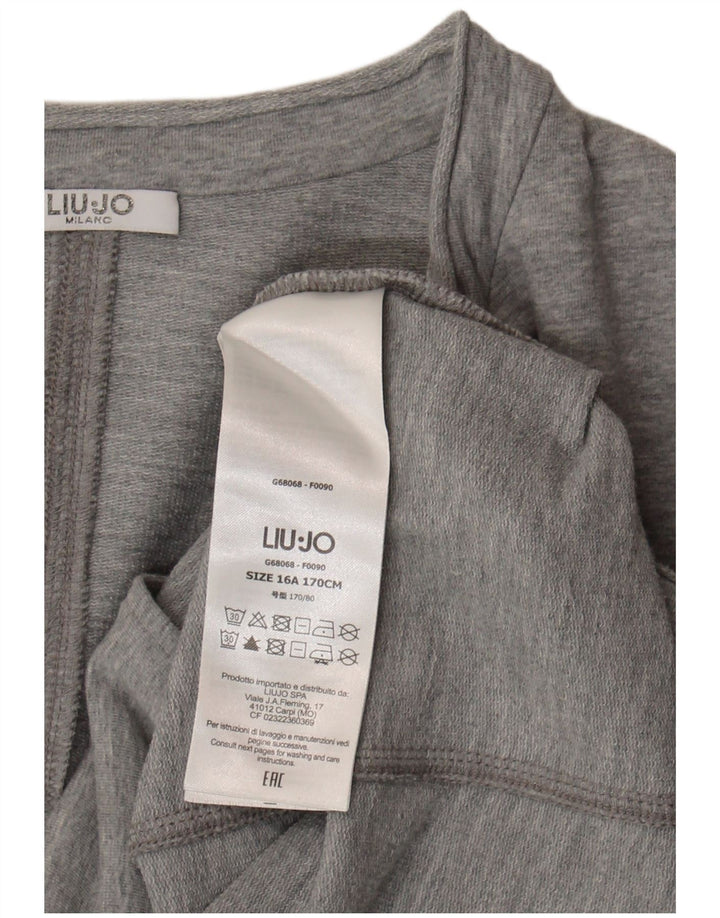 Liu Jo Jaqueta blazer feminina com 1 botão 15-16 anos algodão cinza
