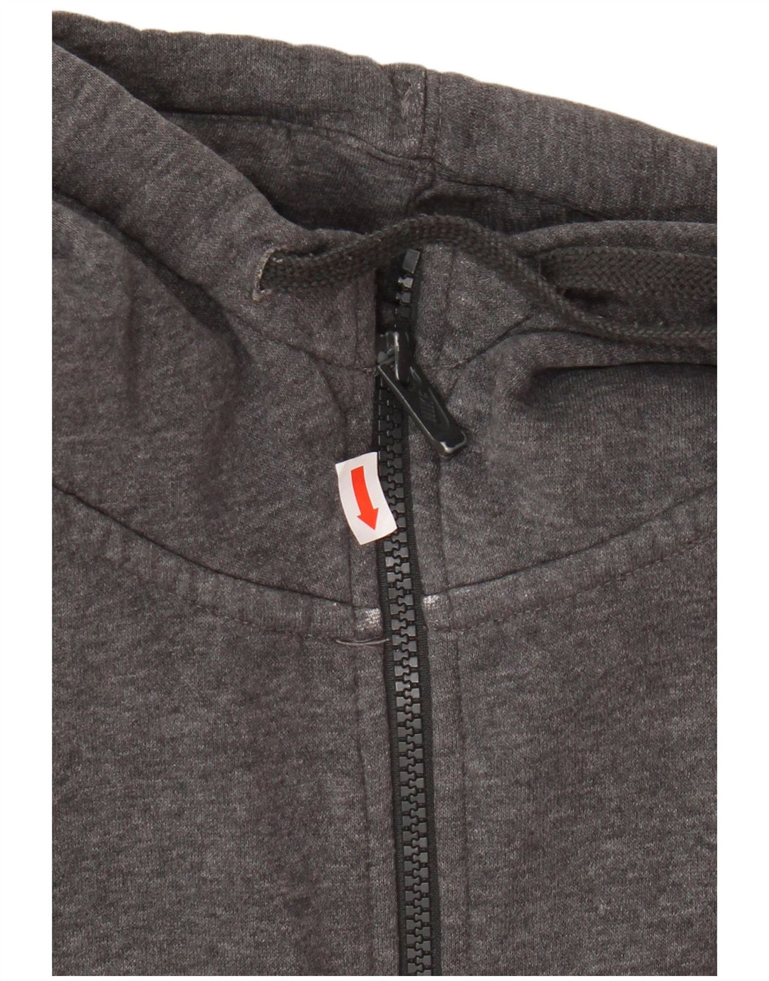 Suéter masculino NIKE com capuz e zíper grande cinza algodão