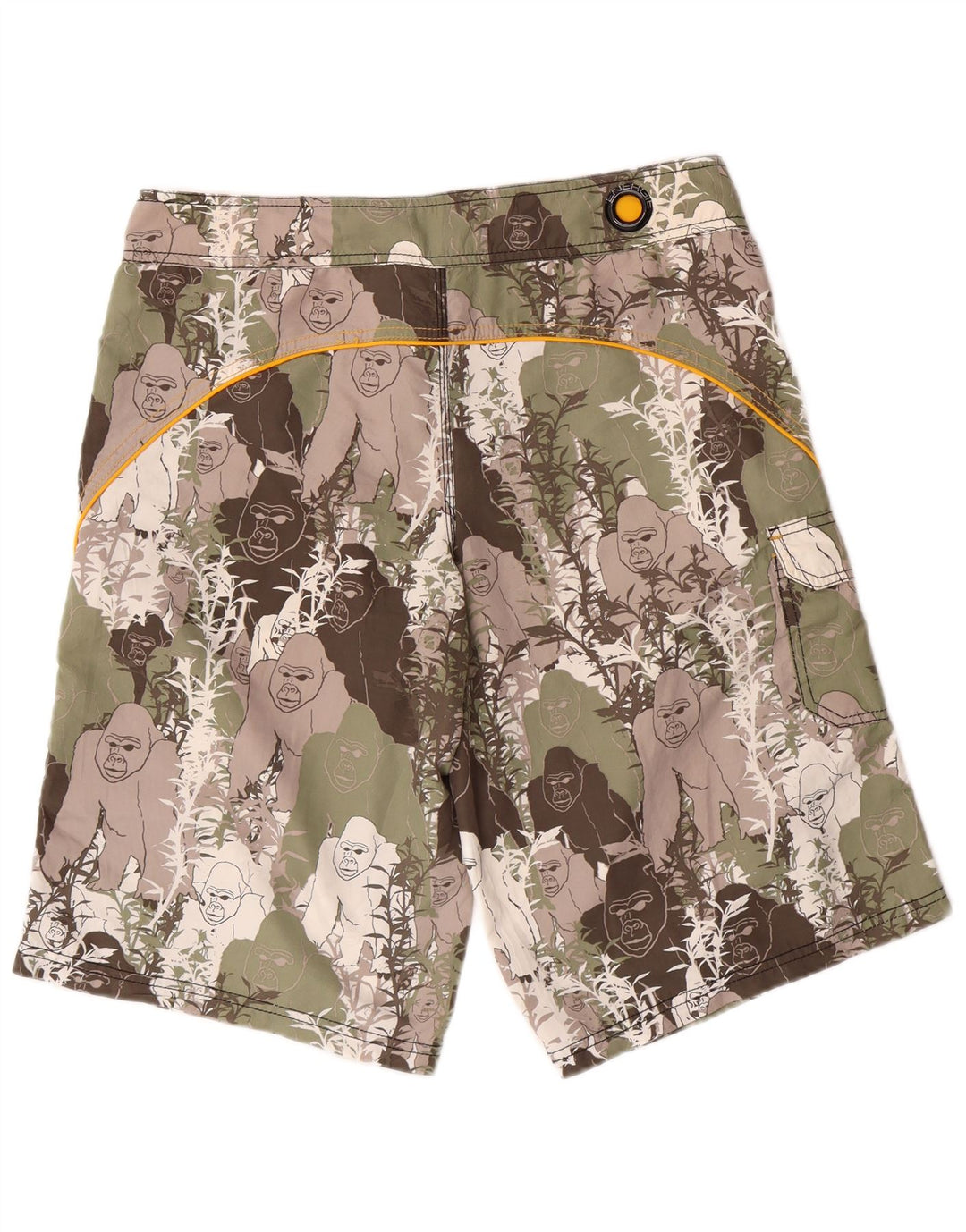 Shorts de natação masculino ENERGIE com estampa animal multicolorido médio