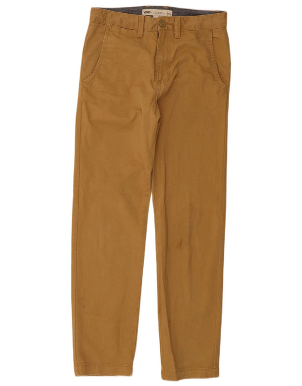Calças Vans Boys Slim Chino 13-14 Anos W27 L28 Algodão Bege