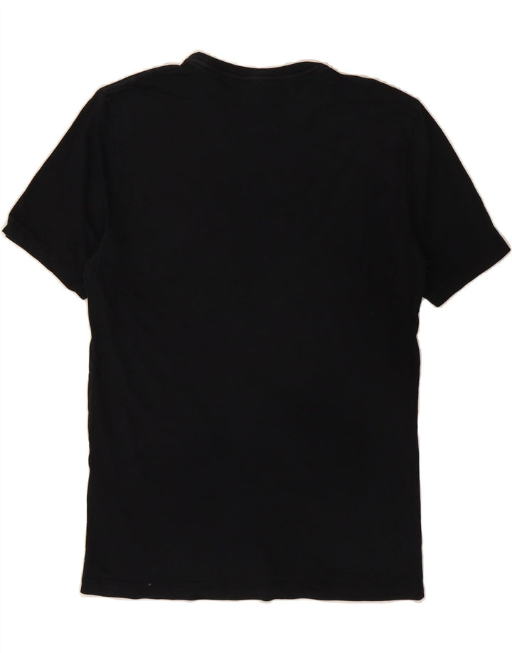 Camiseta masculina REISS Top pequeno algodão preto