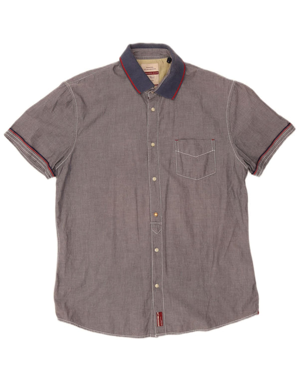Trussardi Mens Short Sleeve Shirt XL Grey