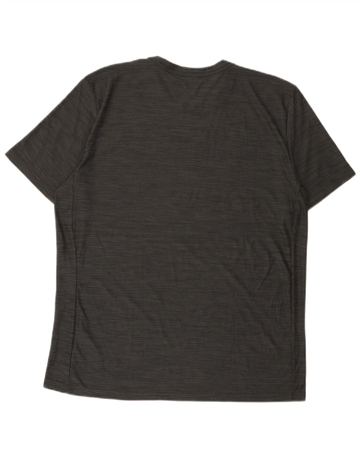 Camiseta masculina Nike Dri Fit grande poliéster manchado cinza