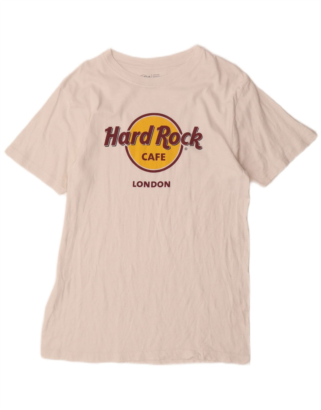 Camiseta masculina HARD ROCK CAFE London Graphic Top médio algodão branco