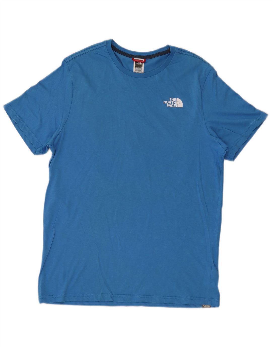 Camiseta gráfica masculina The North Face Top de algodão azul médio