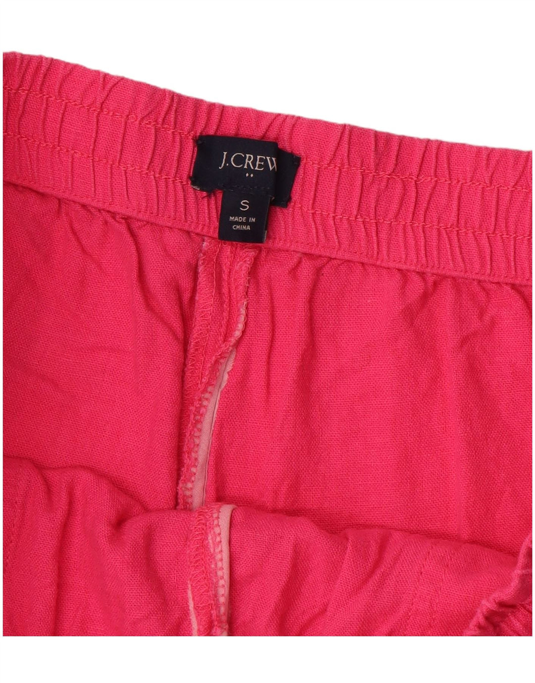 J. CREW Shorts casual feminino pequeno W26 linho rosa