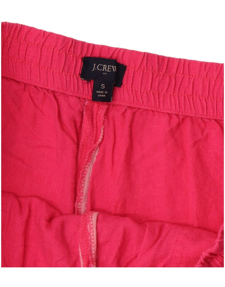 J. CREW Shorts casual feminino pequeno W26 linho rosa