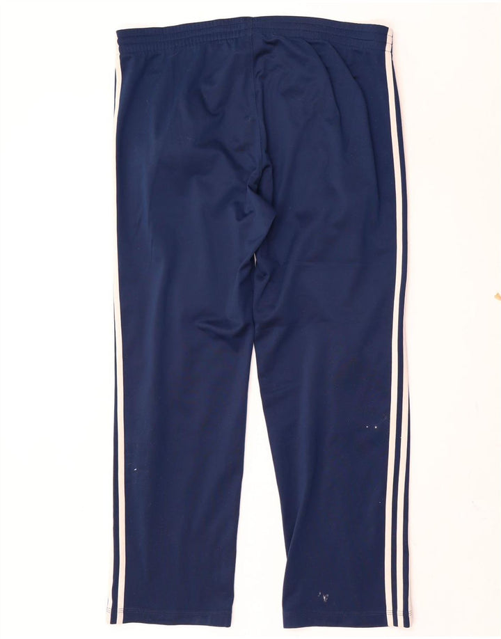 Calça de treino masculina Adidas médio azul marinho poliéster