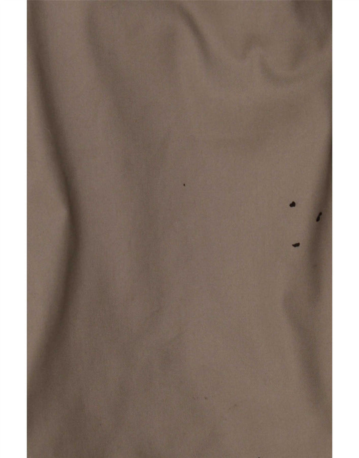Casaco corta-vento masculino vintage reversível UK 38 cinza médio