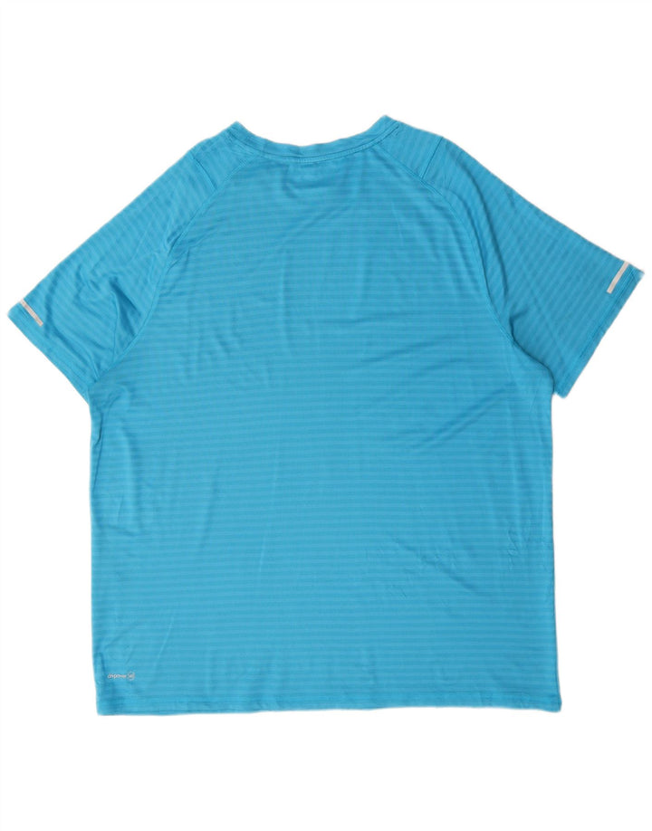 Camiseta masculina RUSSELL ATLÉTICA Top 2XL poliéster listrado azul