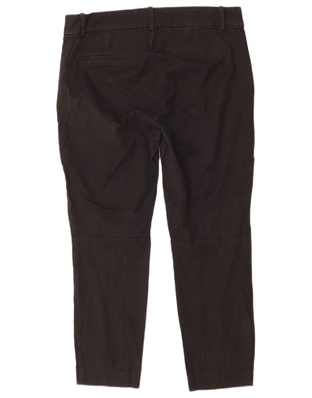 J. Crew Calça feminina Winnie cortada US 10 grande W32 L24 algodão preto
