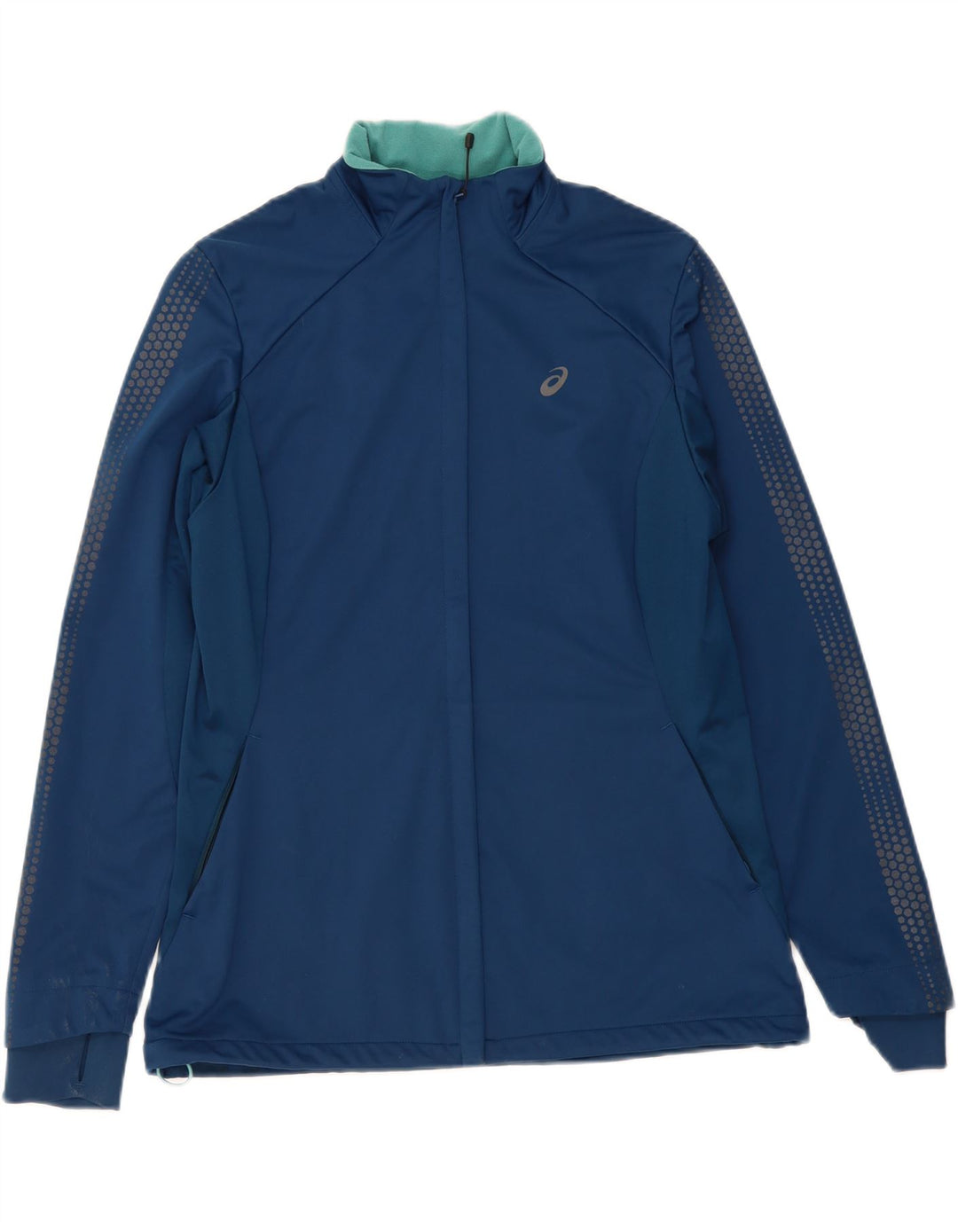 Jaqueta de treino feminina ASICS UK 18 XL azul marinho