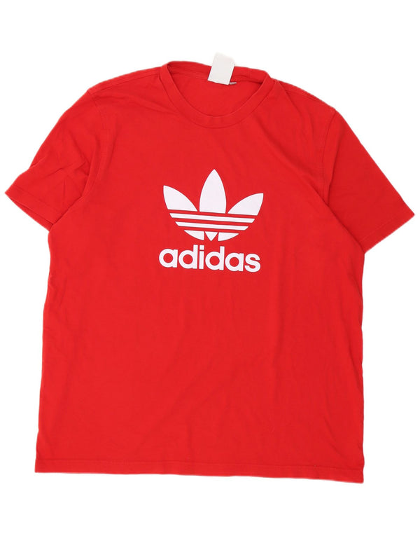 Camiseta Adidas Masculina Regular Graphic Top Grande Vermelho