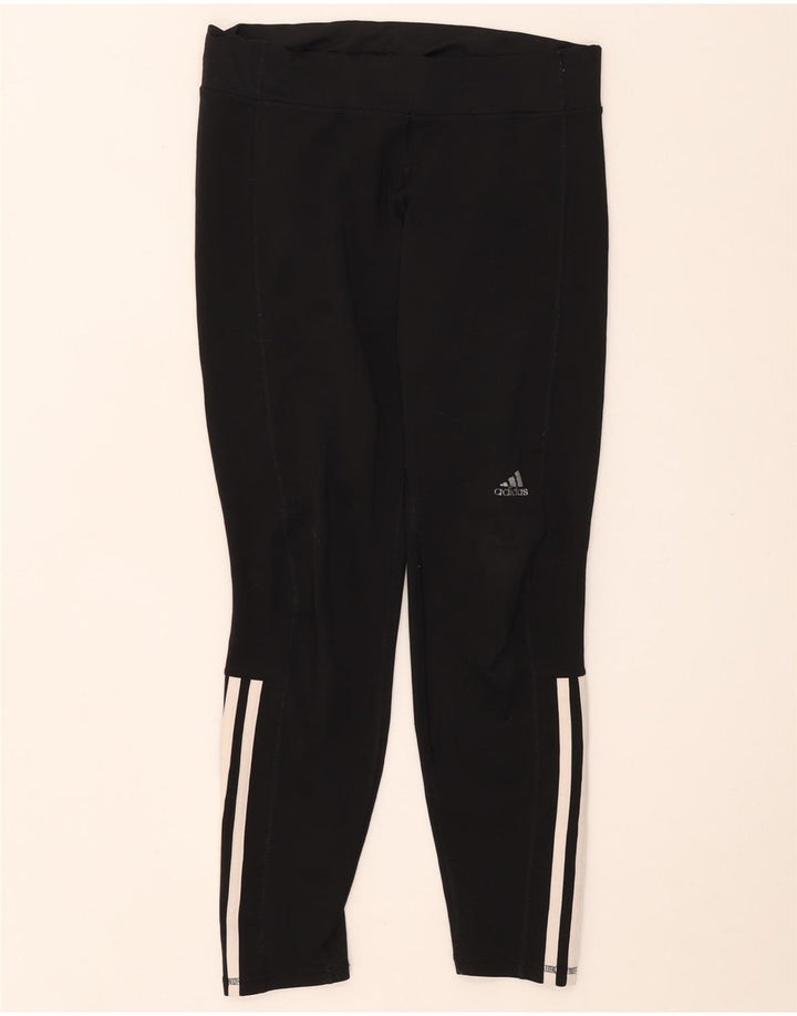 Leggings ADIDAS Femininas UK 12/14 Médio Preto Poliéster