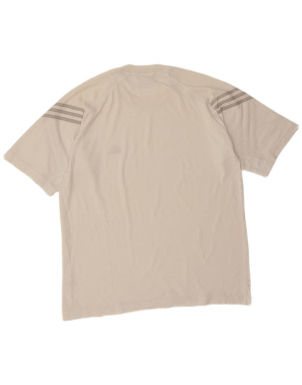 Adidas Mens Camiseta Top Grande Branco