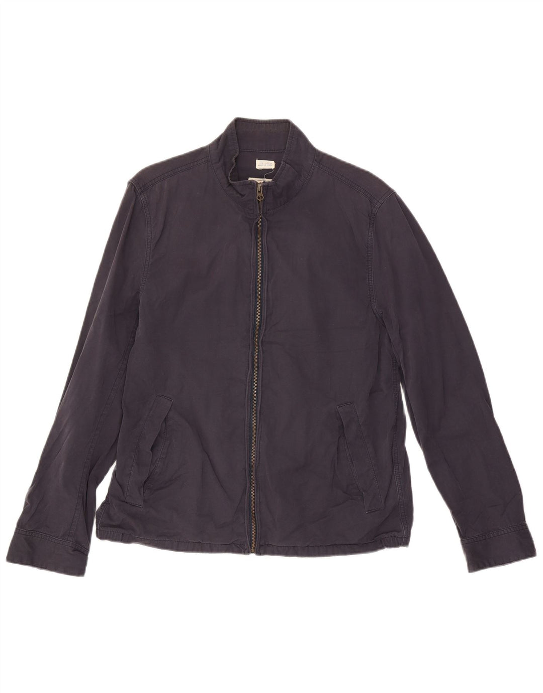 Jaqueta bomber masculina J. Crew UK 38 algodão azul marinho médio