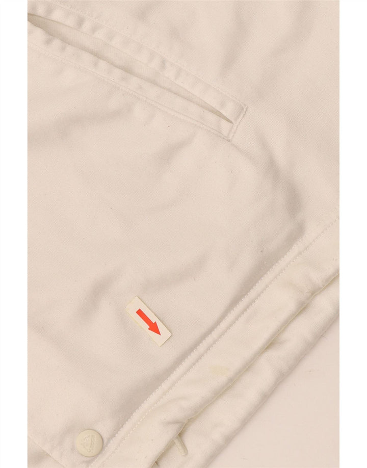 KAPPA Mens Graphic Tracksuit Top Jacket Médio Branco Colorblock Poliéster