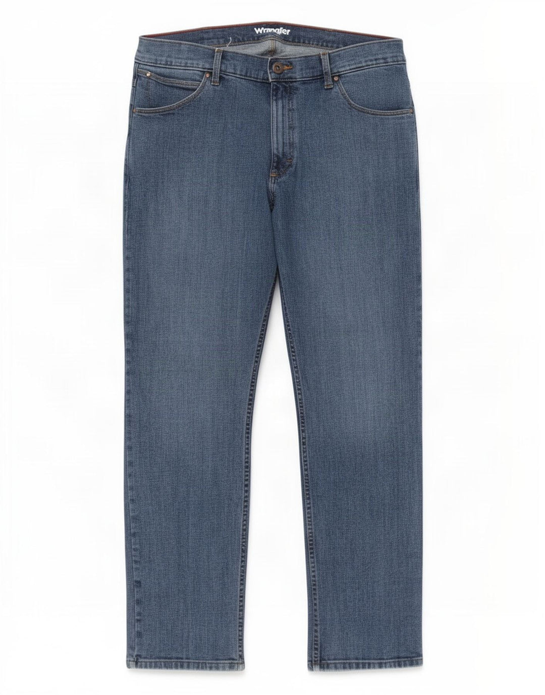 Wrangler Mens Jeans Slim W36 L32 Azul Algodão
