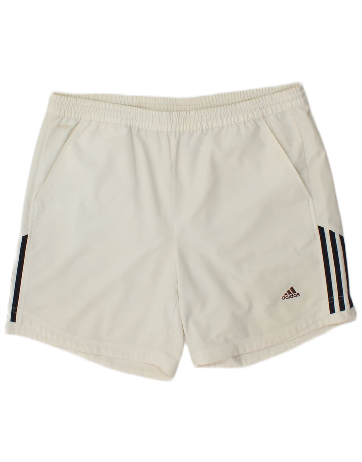 Shorts esportivos masculinos Adidas XL branco poliéster