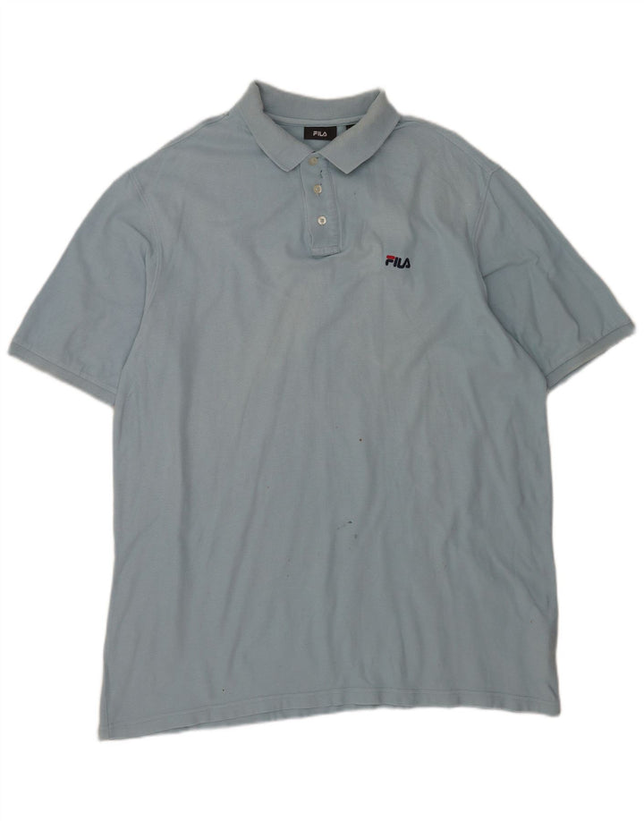 Camisa polo masculina Fila 2XL algodão azul