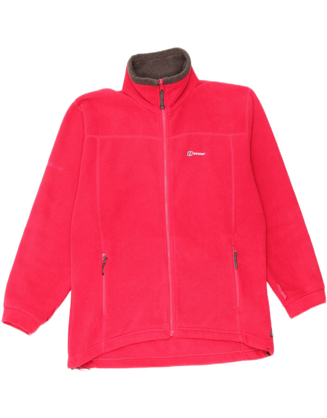 Jaqueta feminina Polartec de lã grande BERGHAUS Reino Unido 14 grande rosa