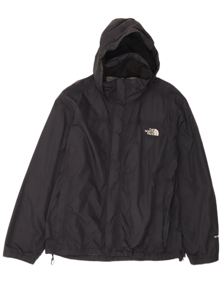 Jaqueta de chuva com capuz The North Face Mens Hyvent Reino Unido 38 Médio Preto Nylon