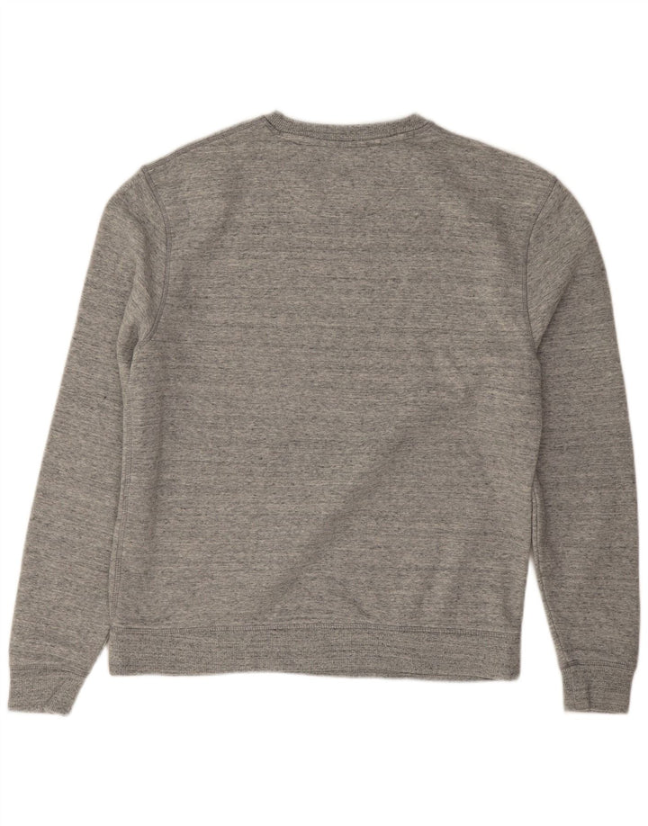Jack Wills moletom masculino jumper médio cinza algodão manchado